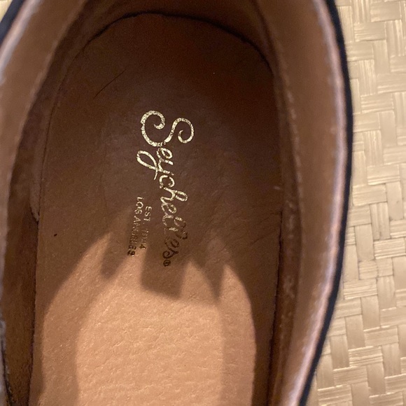 Seychelles black suede like ankle causal shoes - Picture 2 of 6